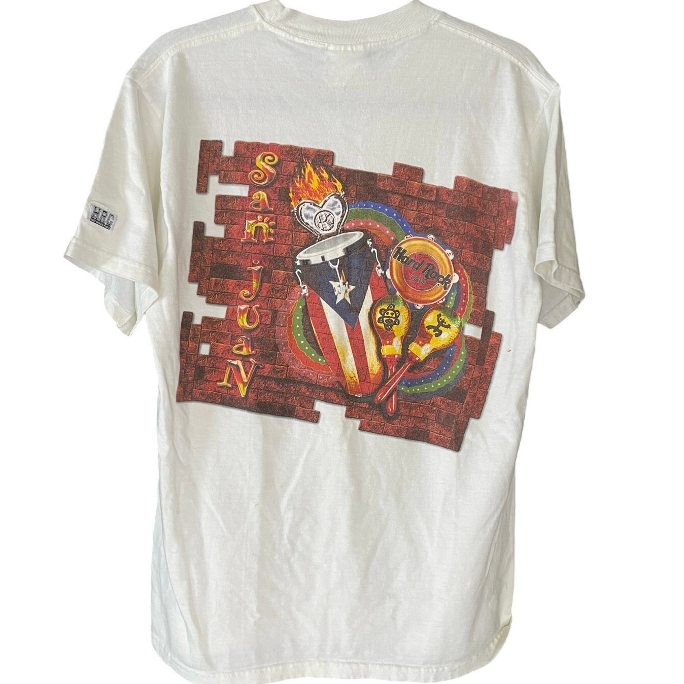 Vintage 90s Hard Rock San Juan Puerto Rico Shirt Adult Medium